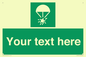 SL7231: Custom sign safe condition Rocket parachute flare