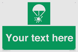 SL7231: Custom sign safe condition Rocket parachute flare