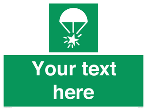 SL7231: Custom sign safe condition Rocket parachute flare