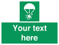 SL7231: Custom sign safe condition Rocket parachute flare