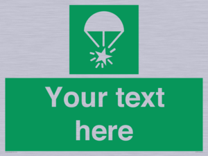 SL7231: Custom sign safe condition Rocket parachute flare