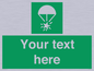 SL7231: Custom sign safe condition Rocket parachute flare