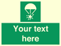 SL7231: Custom sign safe condition Rocket parachute flare