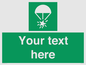 SL7231: Custom sign safe condition Rocket parachute flare