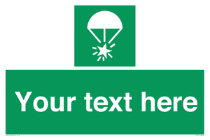 SL7231: Custom sign safe condition Rocket parachute flare