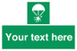 SL7231: Custom sign safe condition Rocket parachute flare