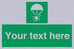 SL7231: Custom sign safe condition Rocket parachute flare