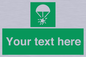 SL7231: Custom sign safe condition Rocket parachute flare