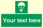 SL7231: Custom sign safe condition Rocket parachute flare