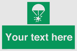 SL7231: Custom sign safe condition Rocket parachute flare