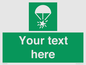 SL7231: Custom sign safe condition Rocket parachute flare