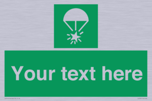 SL7231: Custom sign safe condition Rocket parachute flare