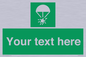 SL7231: Custom sign safe condition Rocket parachute flare