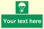 SL7231: Custom sign safe condition Rocket parachute flare