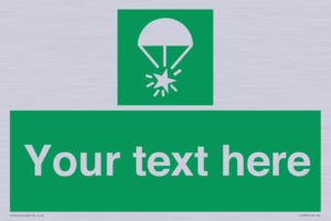 SL7231: Custom sign safe condition Rocket parachute flare