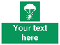 SL7231: Custom sign safe condition Rocket parachute flare