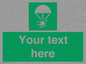 SL7231: Custom sign safe condition Rocket parachute flare