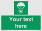 SL7231: Custom sign safe condition Rocket parachute flare
