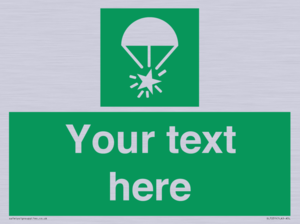 SL7231: Custom sign safe condition Rocket parachute flare