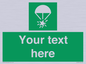 SL7231: Custom sign safe condition Rocket parachute flare