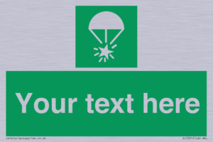 SL7231: Custom sign safe condition Rocket parachute flare