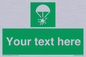 SL7231: Custom sign safe condition Rocket parachute flare