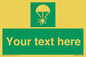 SL7231: Custom sign safe condition Rocket parachute flare