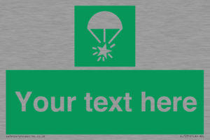 SL7231: Custom sign safe condition Rocket parachute flare