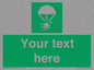 SL7231: Custom sign safe condition Rocket parachute flare