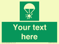 SL7231: Custom sign safe condition Rocket parachute flare