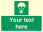 SL7231: Custom sign safe condition Rocket parachute flare