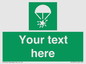 SL7231: Custom sign safe condition Rocket parachute flare
