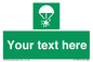 SL7231: Custom sign safe condition Rocket parachute flare