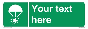 SL7231: Custom sign safe condition Rocket parachute flare