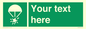 SL7231: Custom sign safe condition Rocket parachute flare