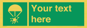 SL7231: Custom sign safe condition Rocket parachute flare