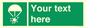 SL7231: Custom sign safe condition Rocket parachute flare