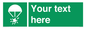 SL7231: Custom sign safe condition Rocket parachute flare