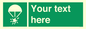 SL7231: Custom sign safe condition Rocket parachute flare