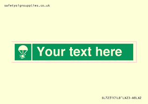 SL7231: Custom sign safe condition Rocket parachute flare