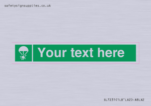 SL7231: Custom sign safe condition Rocket parachute flare