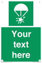 SL7231: Custom sign safe condition Rocket parachute flare