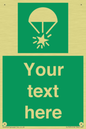 SL7231: Custom sign safe condition Rocket parachute flare