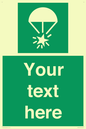 SL7231: Custom sign safe condition Rocket parachute flare