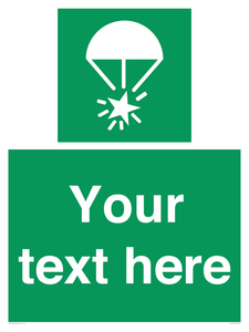 SL7231: Custom sign safe condition Rocket parachute flare