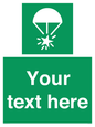 SL7231: Custom sign safe condition Rocket parachute flare