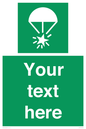 SL7231: Custom sign safe condition Rocket parachute flare