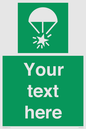 SL7231: Custom sign safe condition Rocket parachute flare