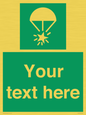 SL7231: Custom sign safe condition Rocket parachute flare