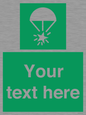 SL7231: Custom sign safe condition Rocket parachute flare